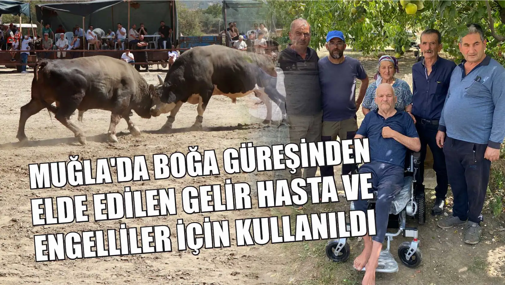 Muğla'da boğa güreşinden elde edilen gelir hasta ve engelliler için kullanıldı