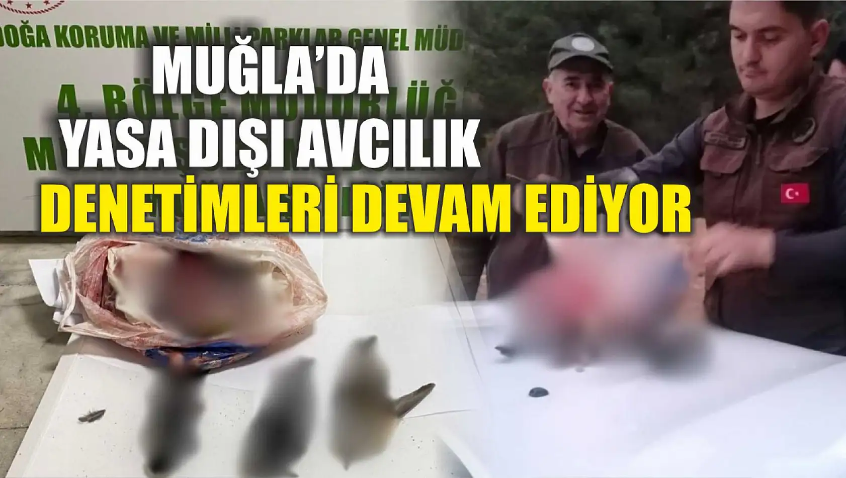 Muğla'da Yasa Dışı Avcılık Denetimleri Devam Ediyor