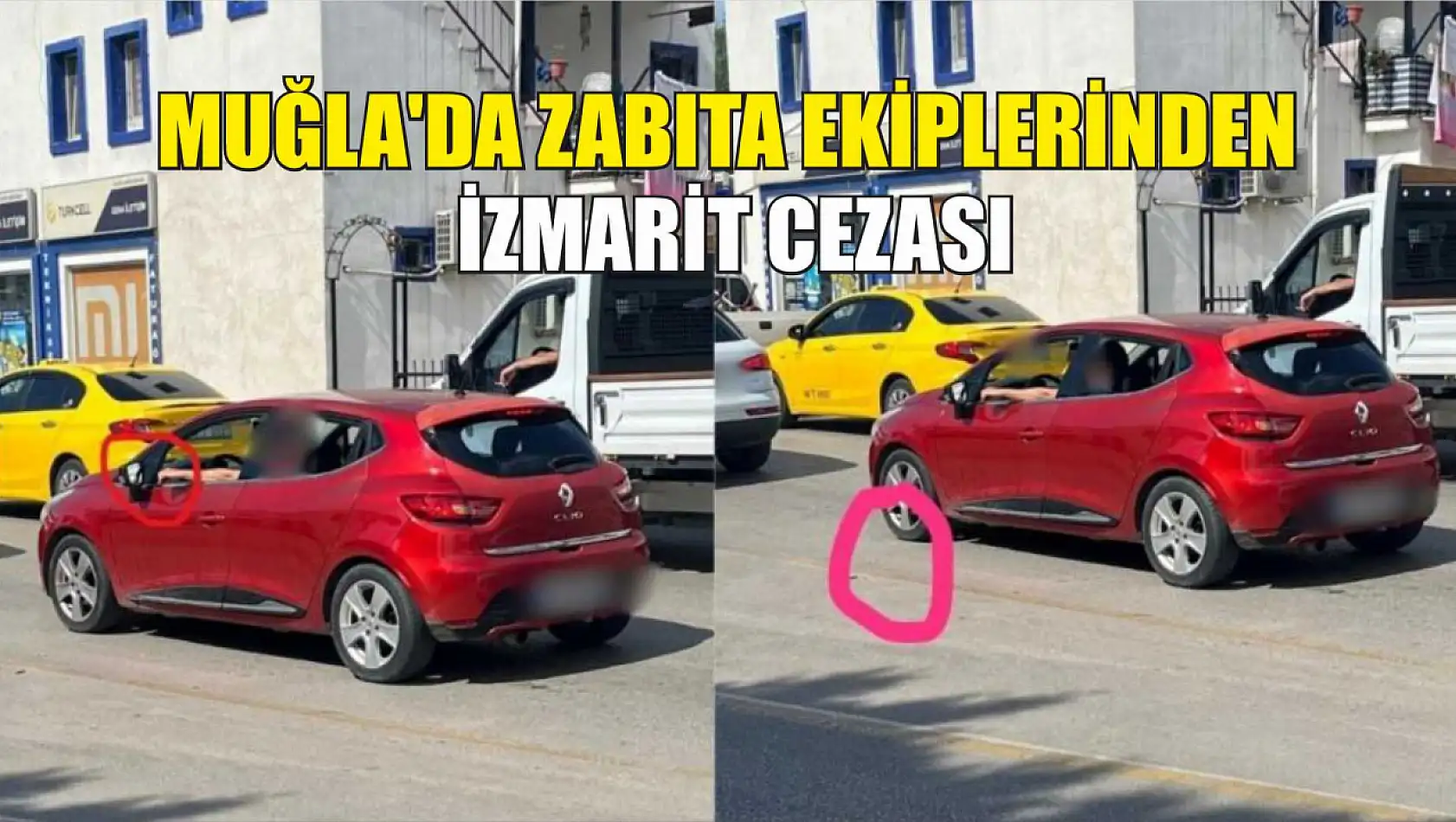 Muğla'da zabıta ekiplerinden izmarit cezası