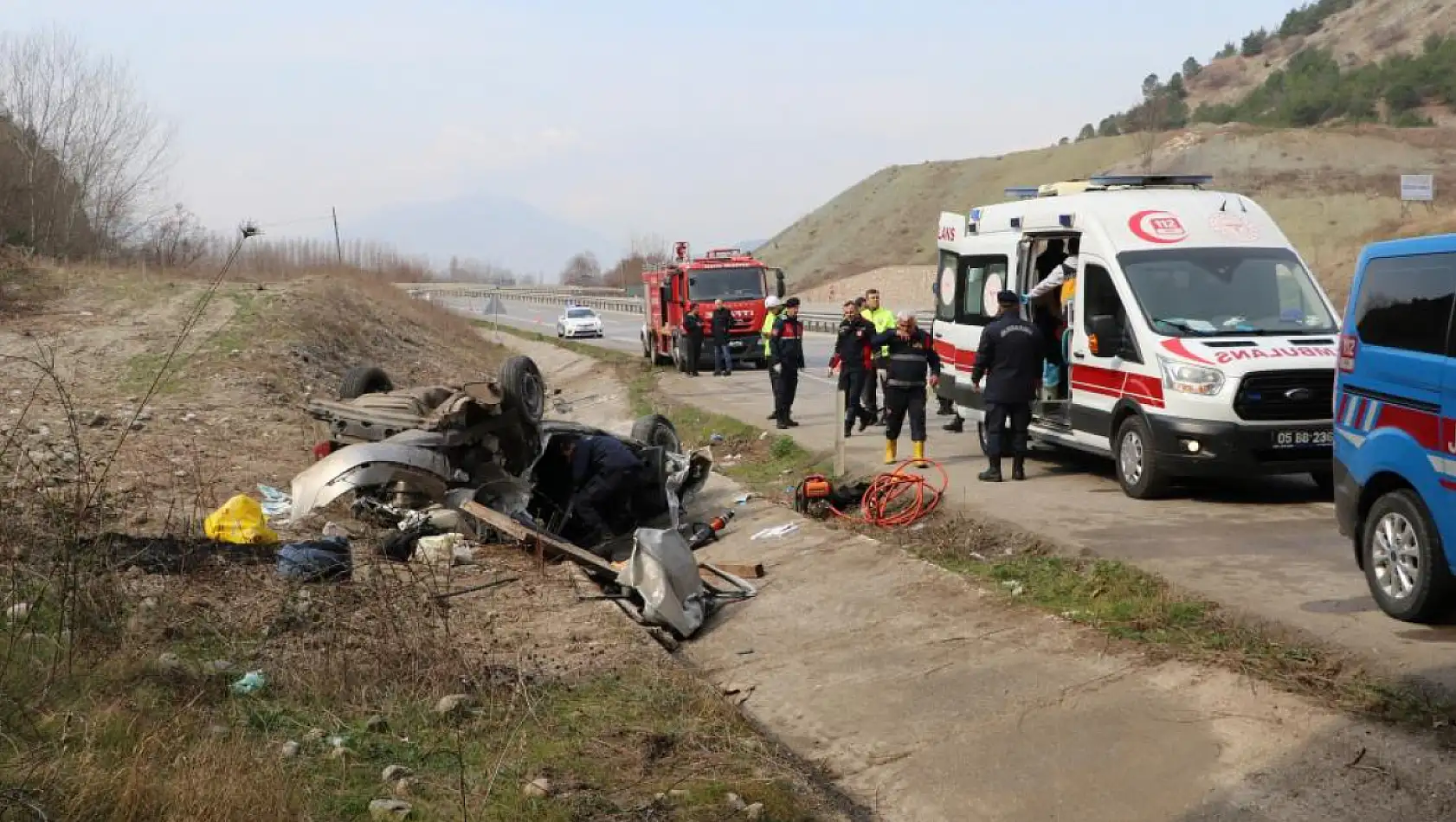 Muğla'dan cenaze için çıktıkları yolda 1 kişi öldü, 1 yaralı