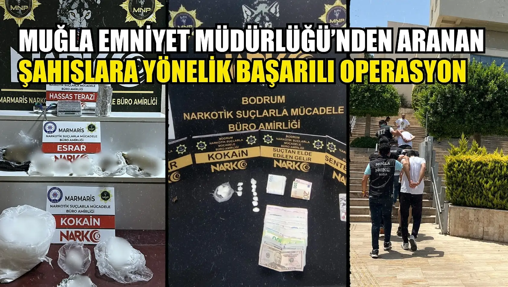 Muğla Emniyet Müdürlüğü'nden Aranan Şahıslara Yönelik Başarılı Operasyon