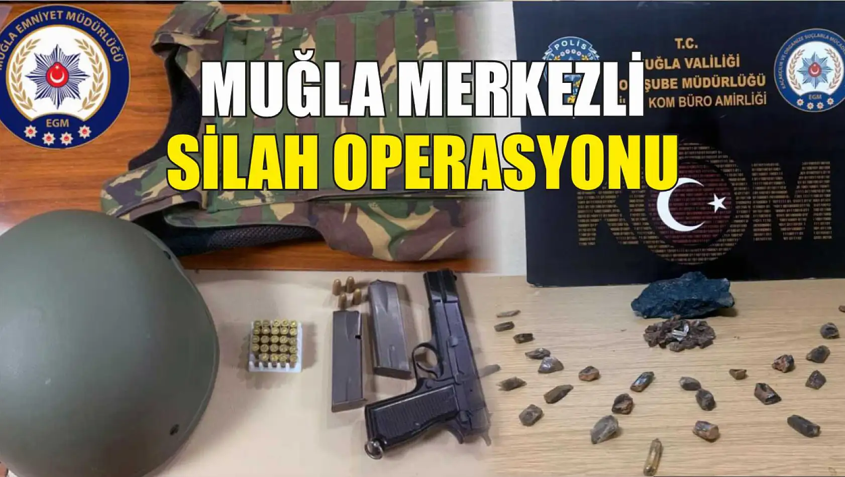 Muğla merkezli silah operasyonu