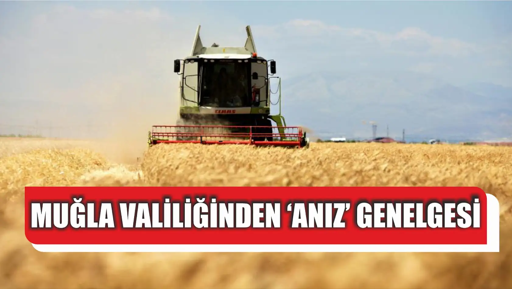 Muğla Valiliğinden 'Anız' genelgesi