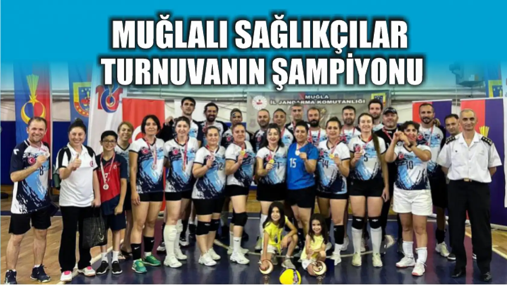 Muğlalı sağlıkçılar turnuvanın şampiyonu