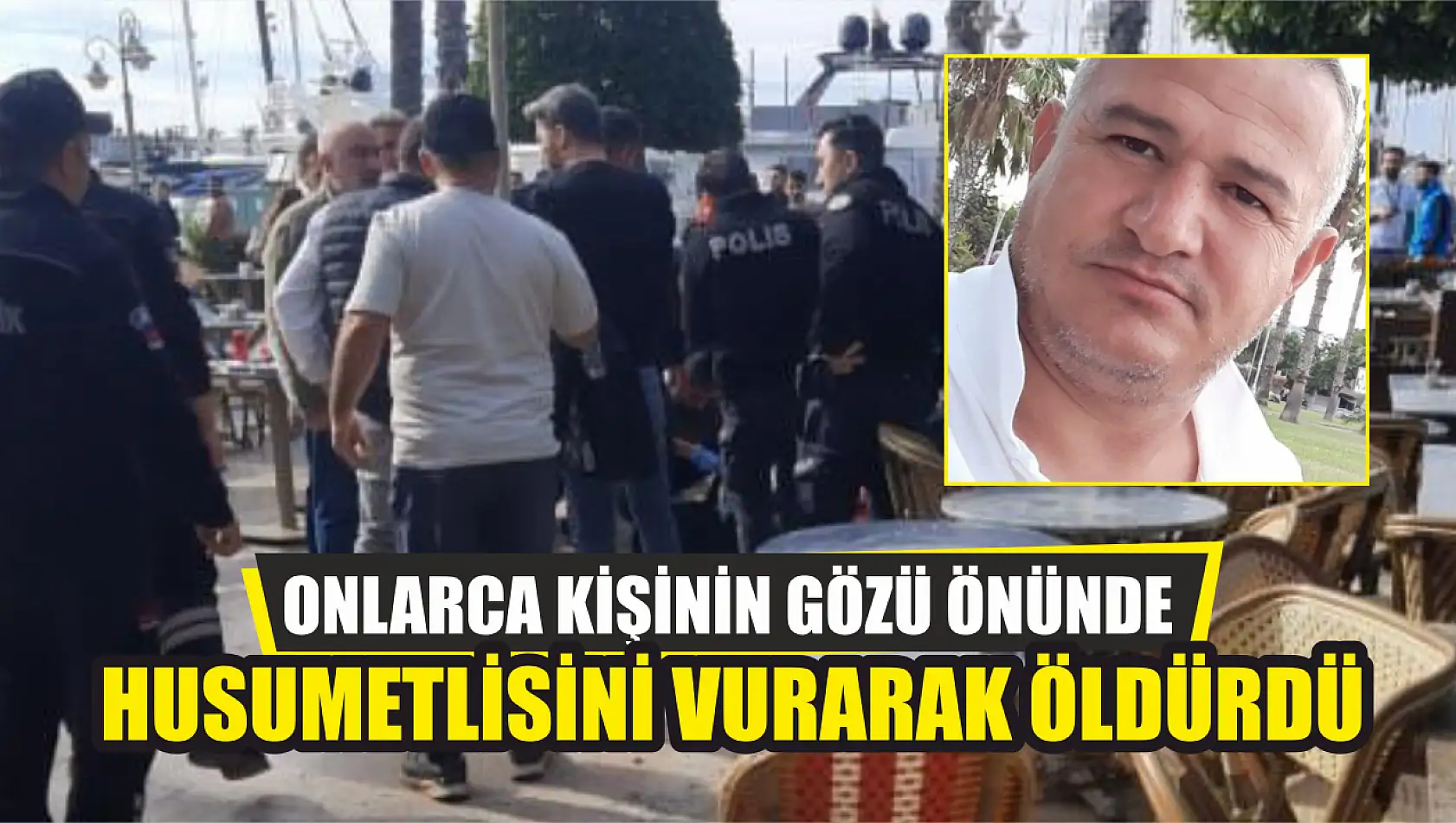 Onlarca kişinin gözü önünde husumetlisini vurarak öldürdü