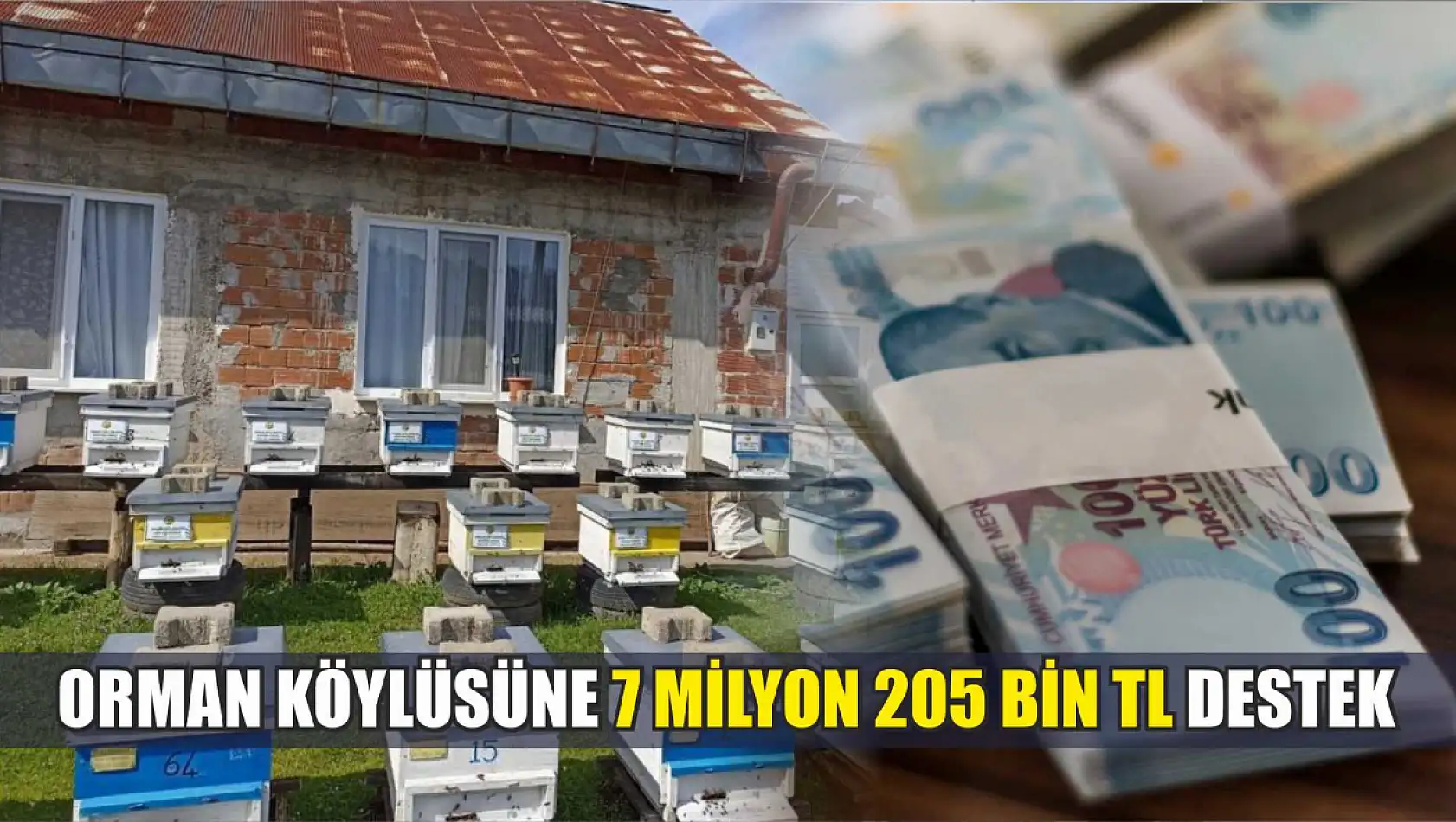 Orman köylüsüne 7 milyon 205 bin TL destek