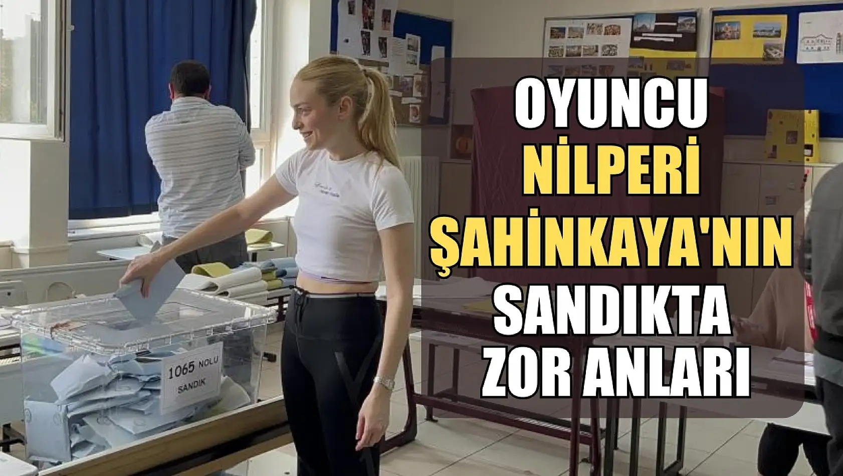 Oyuncu Nilperi Şahinkaya'nın sandıkta zor anları