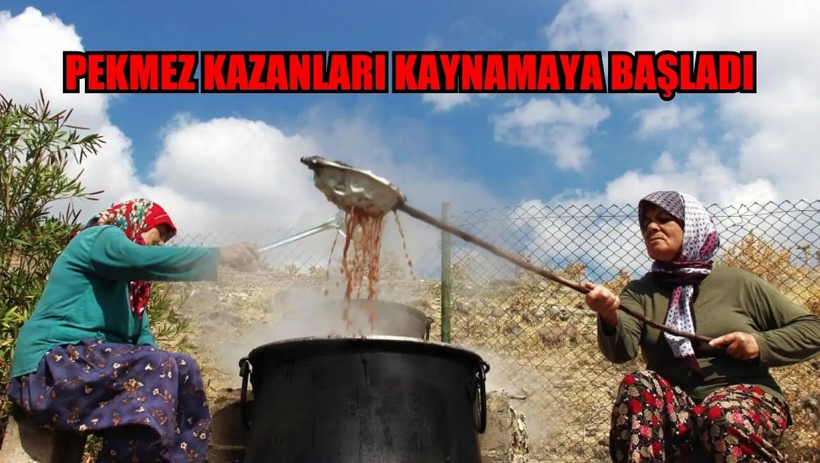 Pekmez kazanları kaynamaya başladı