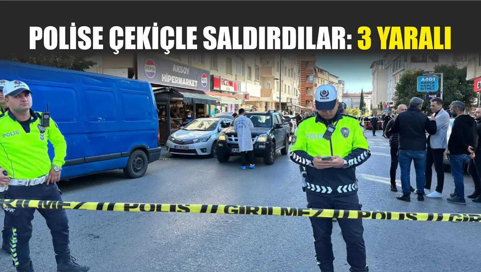 Polise çekiçle saldırdılar: 3 yaralı