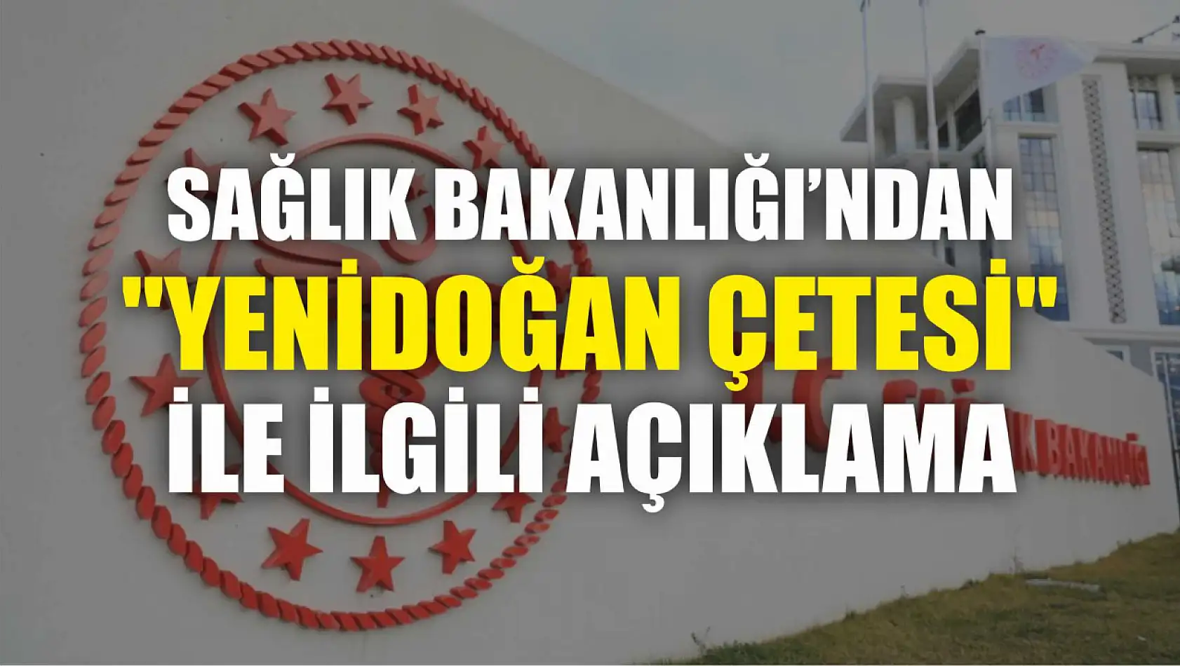 Sağlık Bakanlığından 'yenidoğan çetesi' ile ilgili açıklama