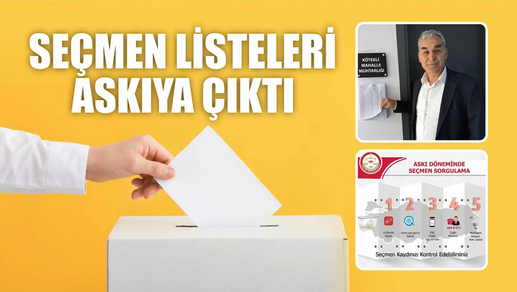 Seçmen listeleri askıya çıktı