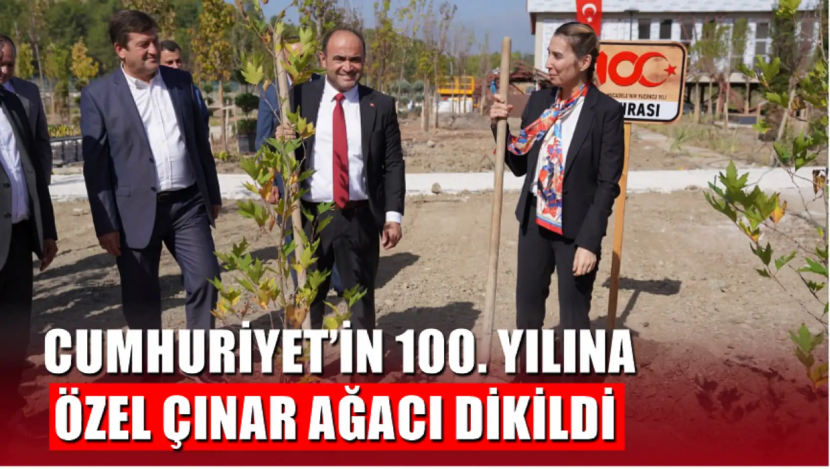 Seydikemer'de Cumhuriyet'in 100. Yılına Özel Çınar Ağacı Dikildi