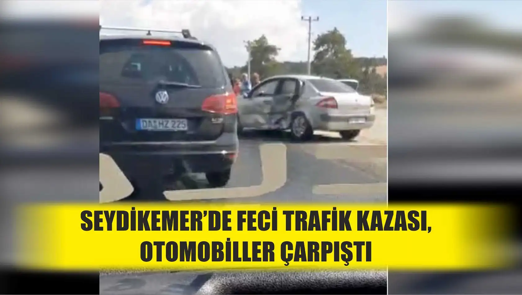 Seydikemer'de Feci Trafik Kazası, Otomobiller Çarpıştı