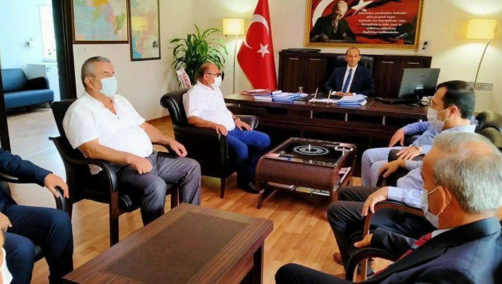 SEYDİKEMER KAYMAKAMI GÜNERİ'YE SORUNLARI ANLATTILAR