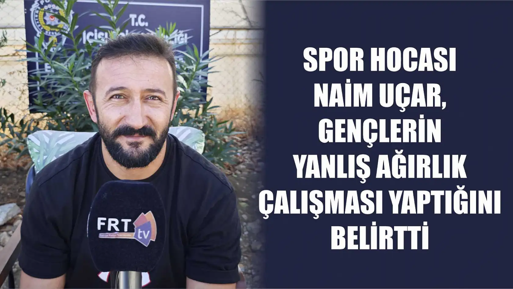 Spor hocası Naim Uçar, gençlerin yanlış ağırlık çalışması yaptığını belirtti