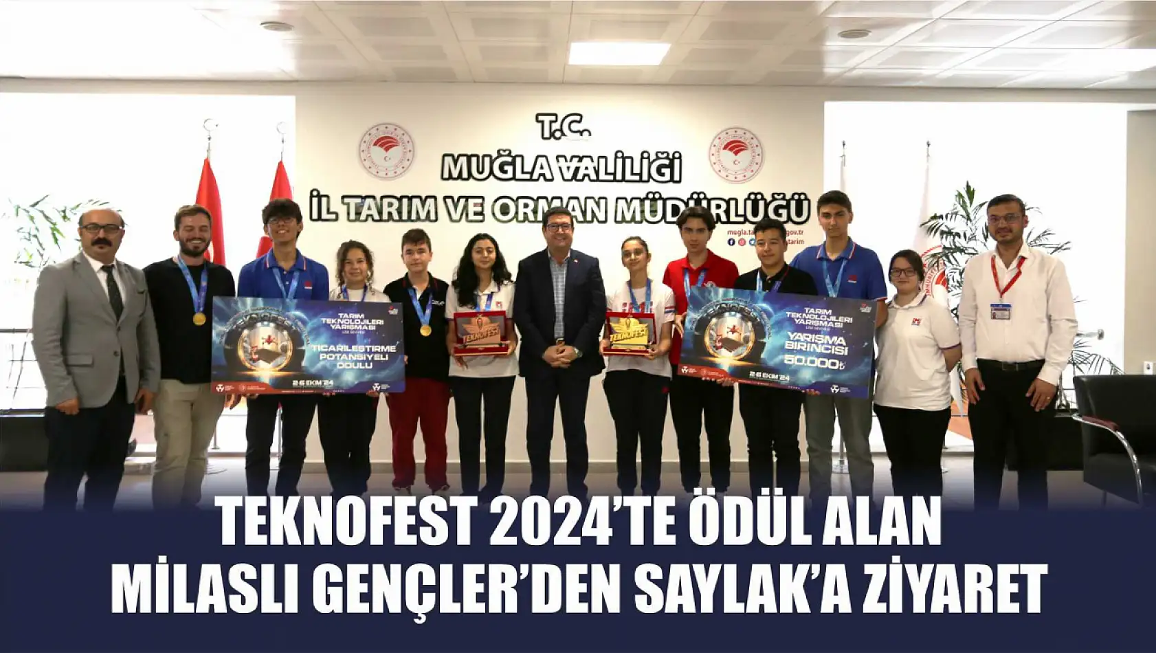 TEKNOFEST 2024'te Ödül Alan Milaslı Gençler'den Saylak'a Ziyaret