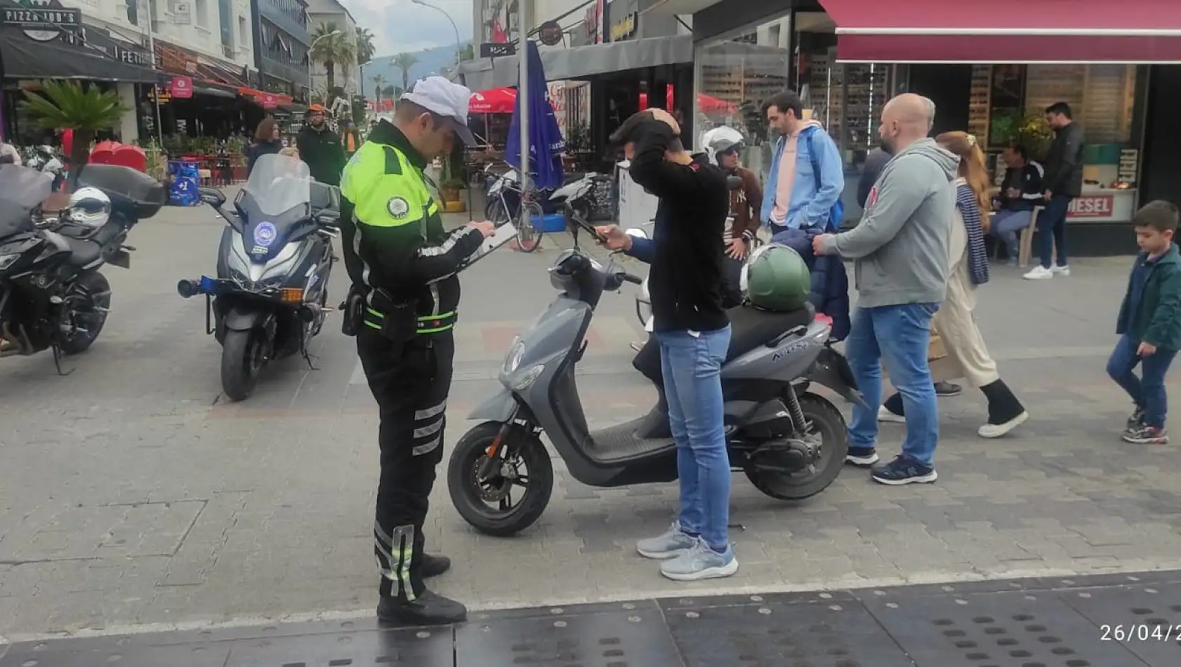 Trafiğe kapalı alan denetimleri yapıldı