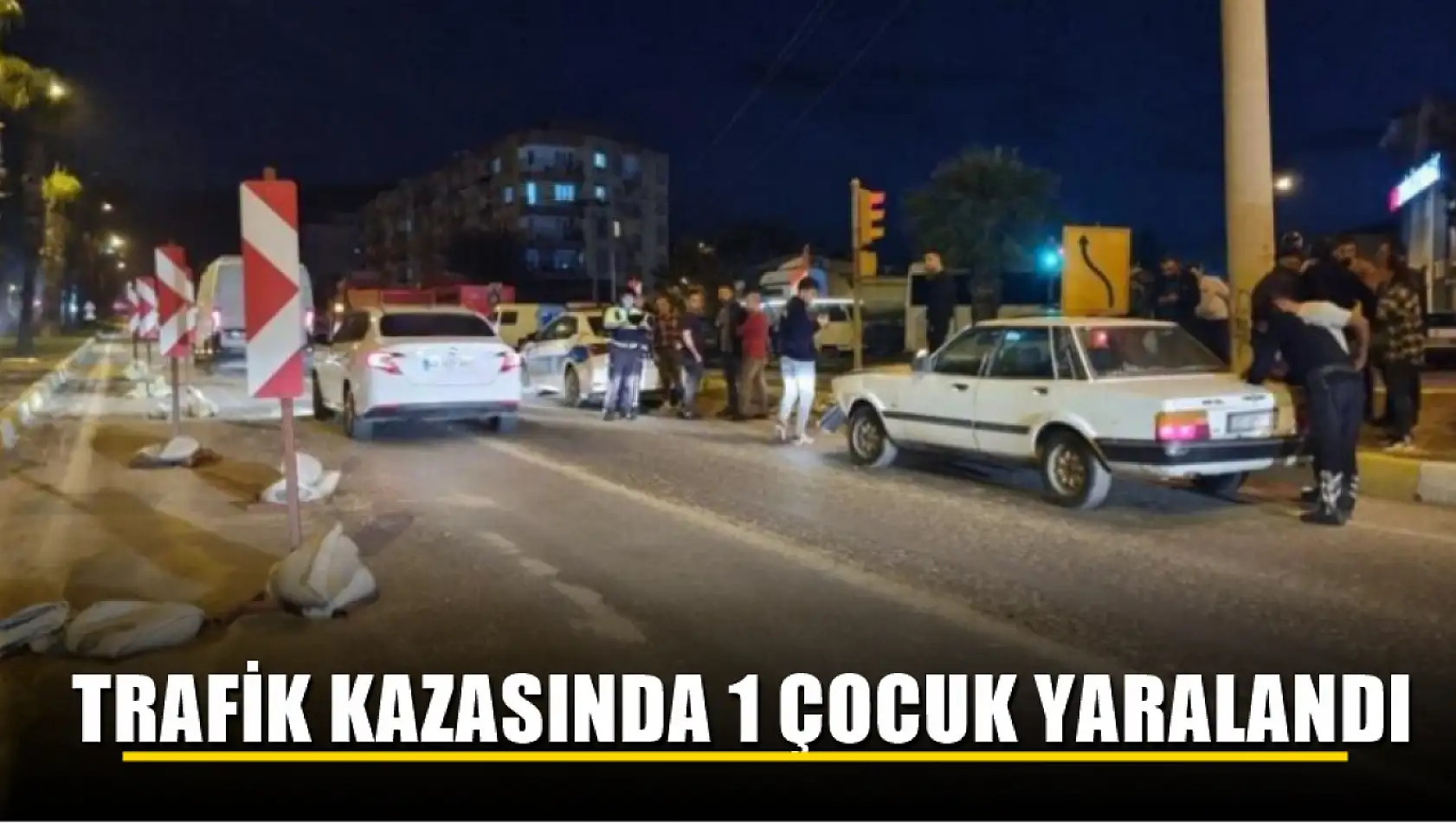 Trafik kazasında 1 çocuk yaralandı