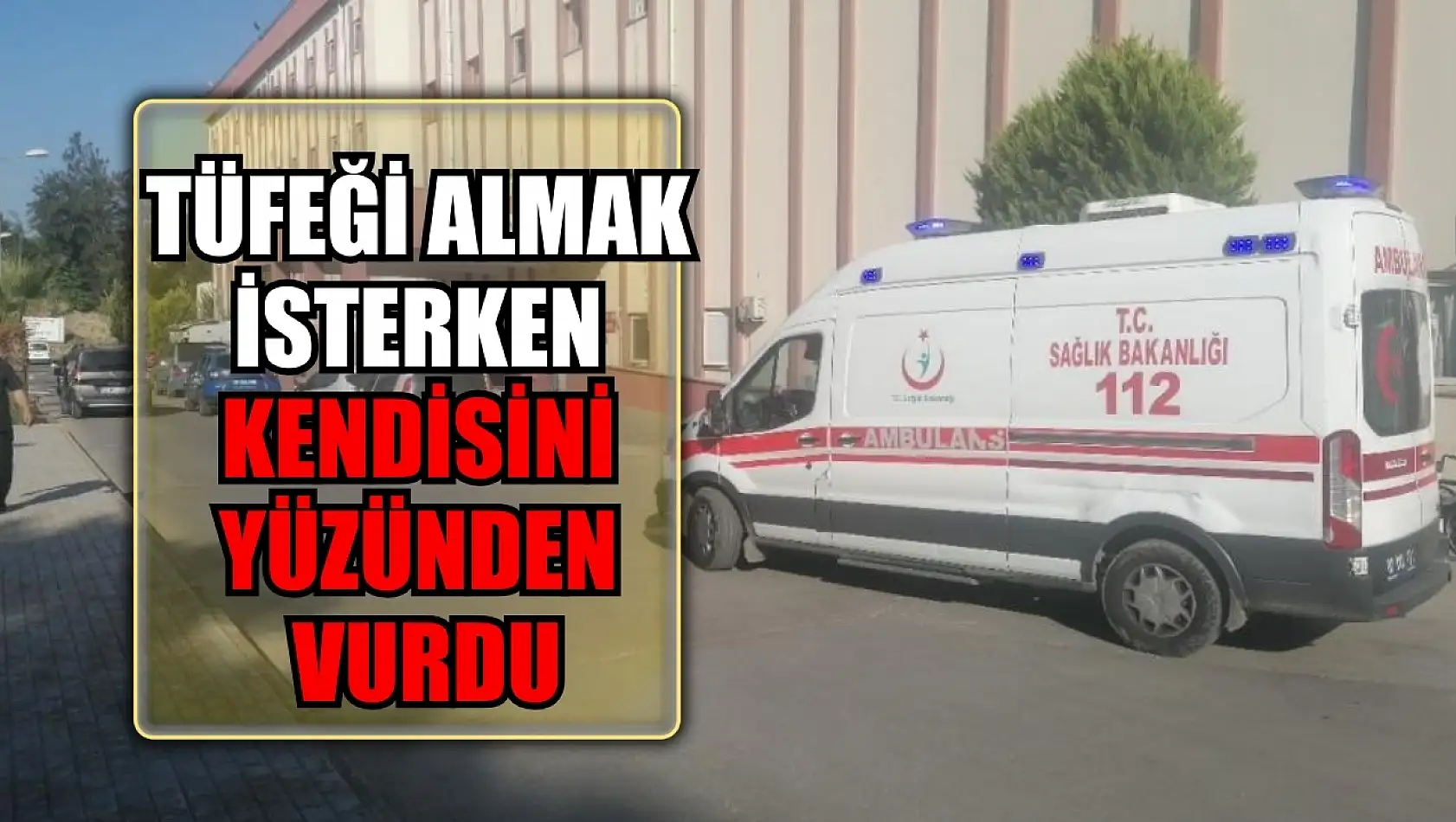 Tüfeği almak isterken kendisini yüzünden vurdu