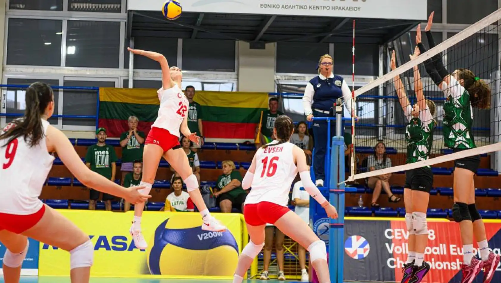 U18 Kadın Voleybol Milli Takımı, Litvanya'yı 3-1 mağlup etti