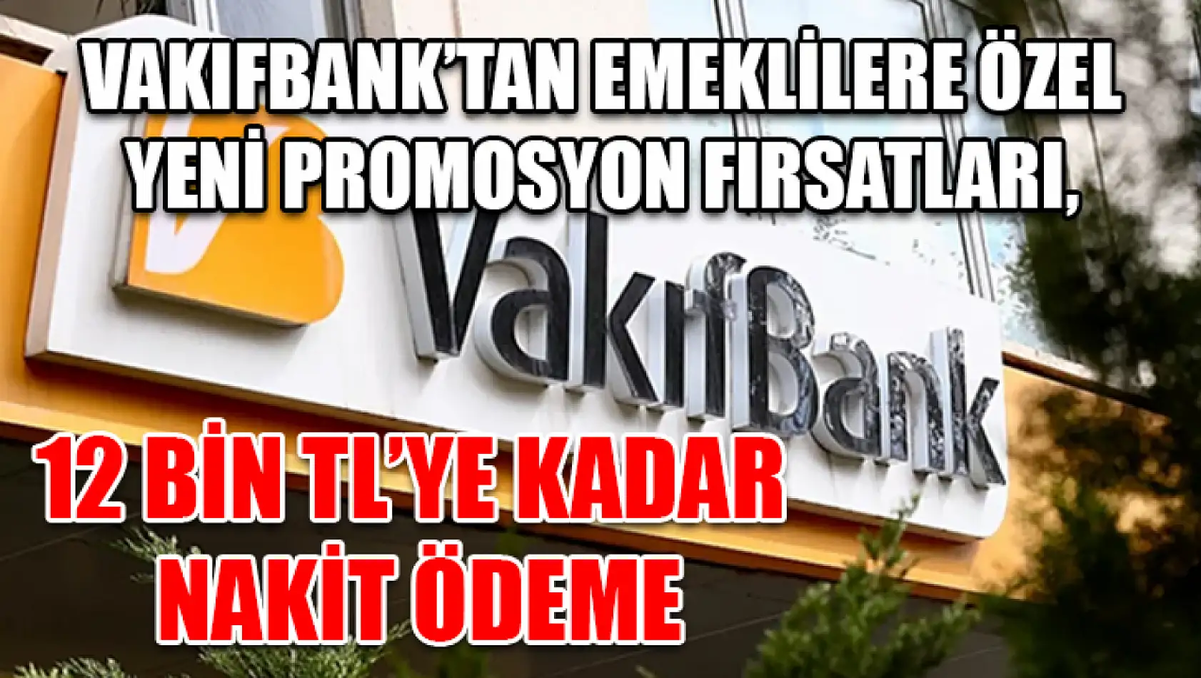 VakıfBank'tan Emeklilere Özel Yeni Promosyon Fırsatları, 12 Bin TL'ye Kadar Nakit Ödeme