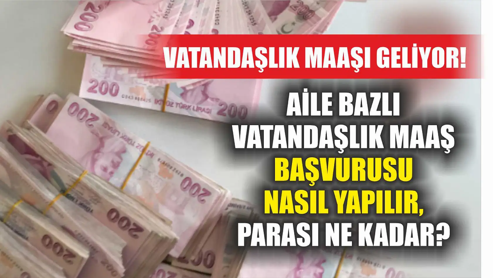 Vatandaşlık maaşı geliyor! Aile bazlı vatandaşlık maaş başvurusu nasıl yapılır, parası ne kadar?