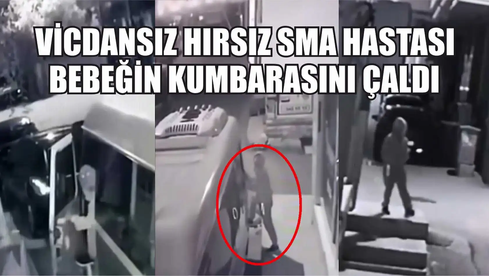 Vicdansız hırsız SMA hastası bebeğin kumbarasını çaldı