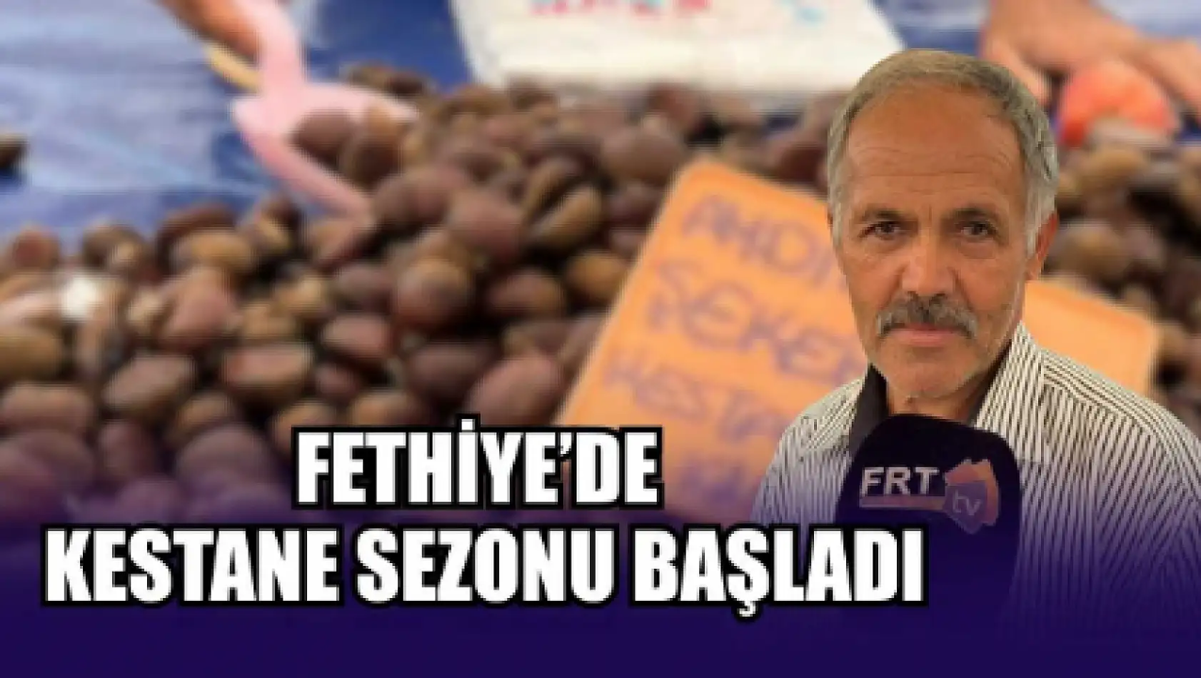 Fethiye'de kestane sezonu başladı