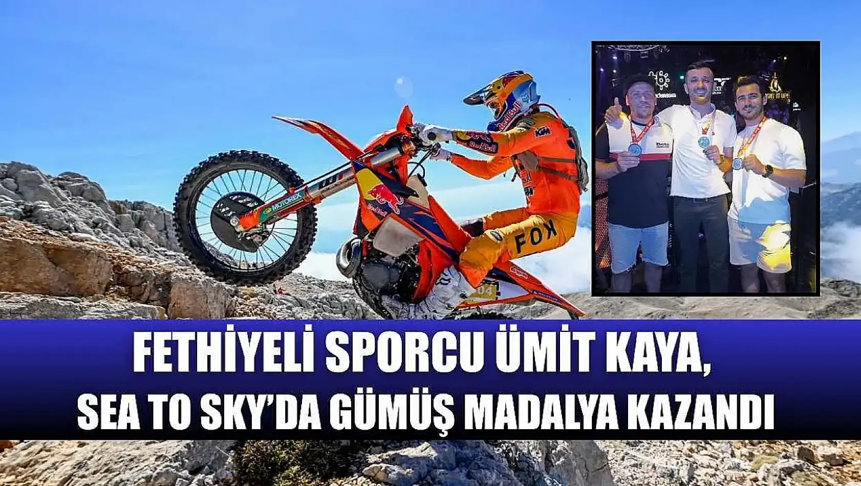 Fethiyeli sporcu Ümit Kaya, Sea To Sky'da gümüş madalya kazandı