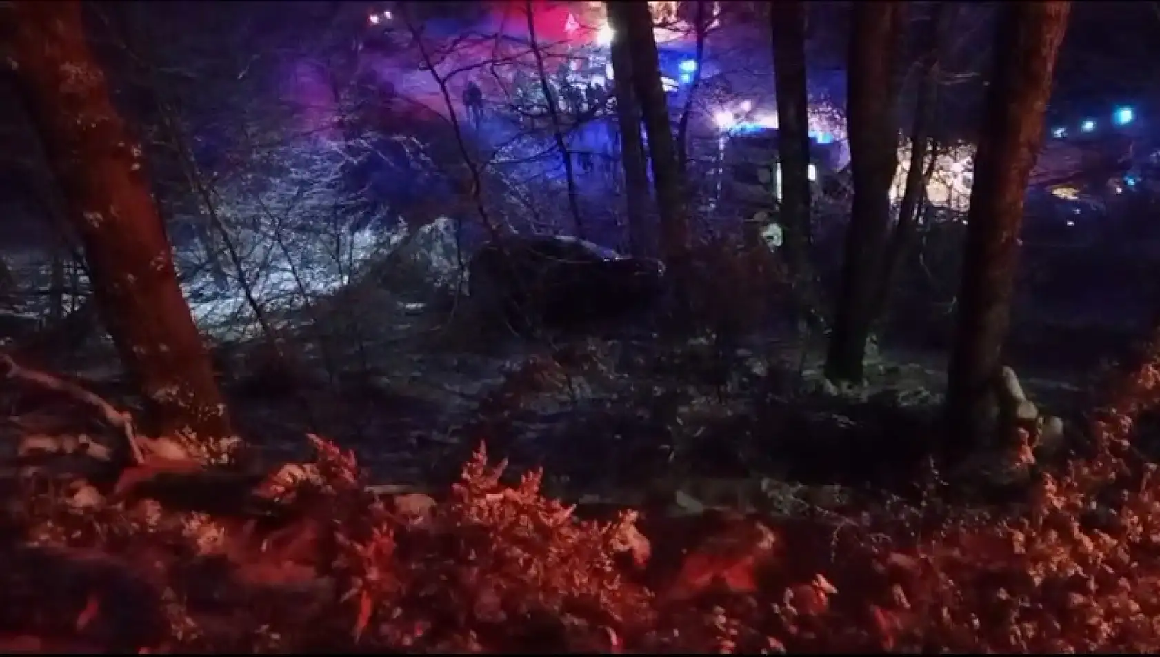 Bursa'da kontrolden çıkan otomobil şarampole yuvarlandı: 1'i ağır 5 yaralı