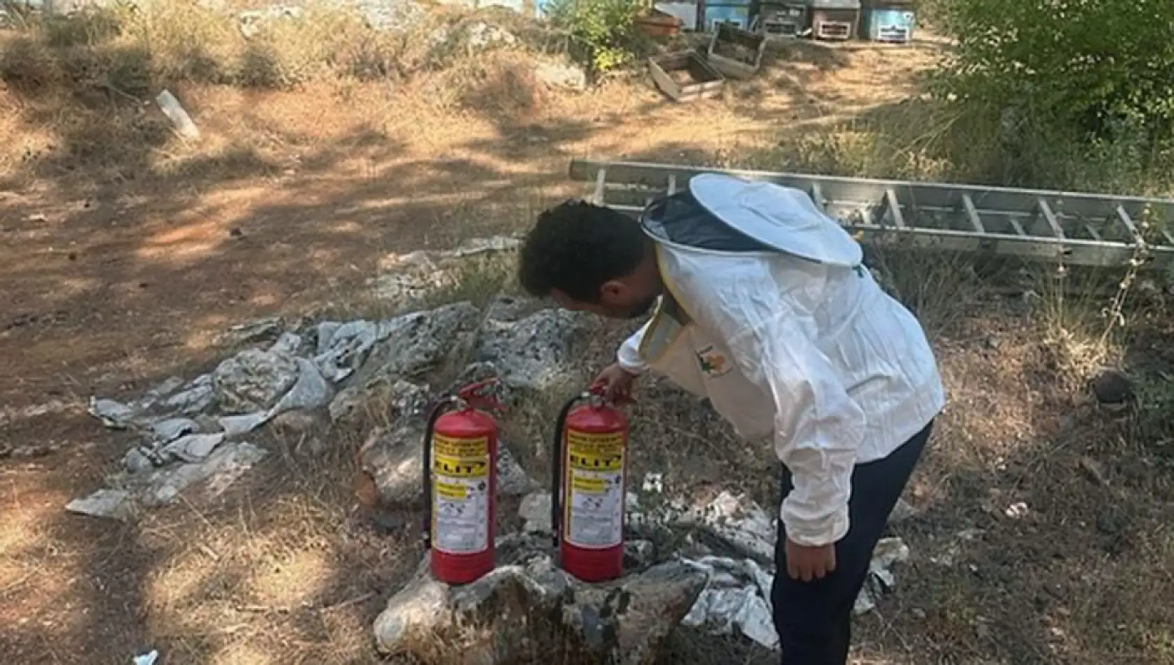 Muğla'da arılı kovan destekleme tespit çalışması yapıldı