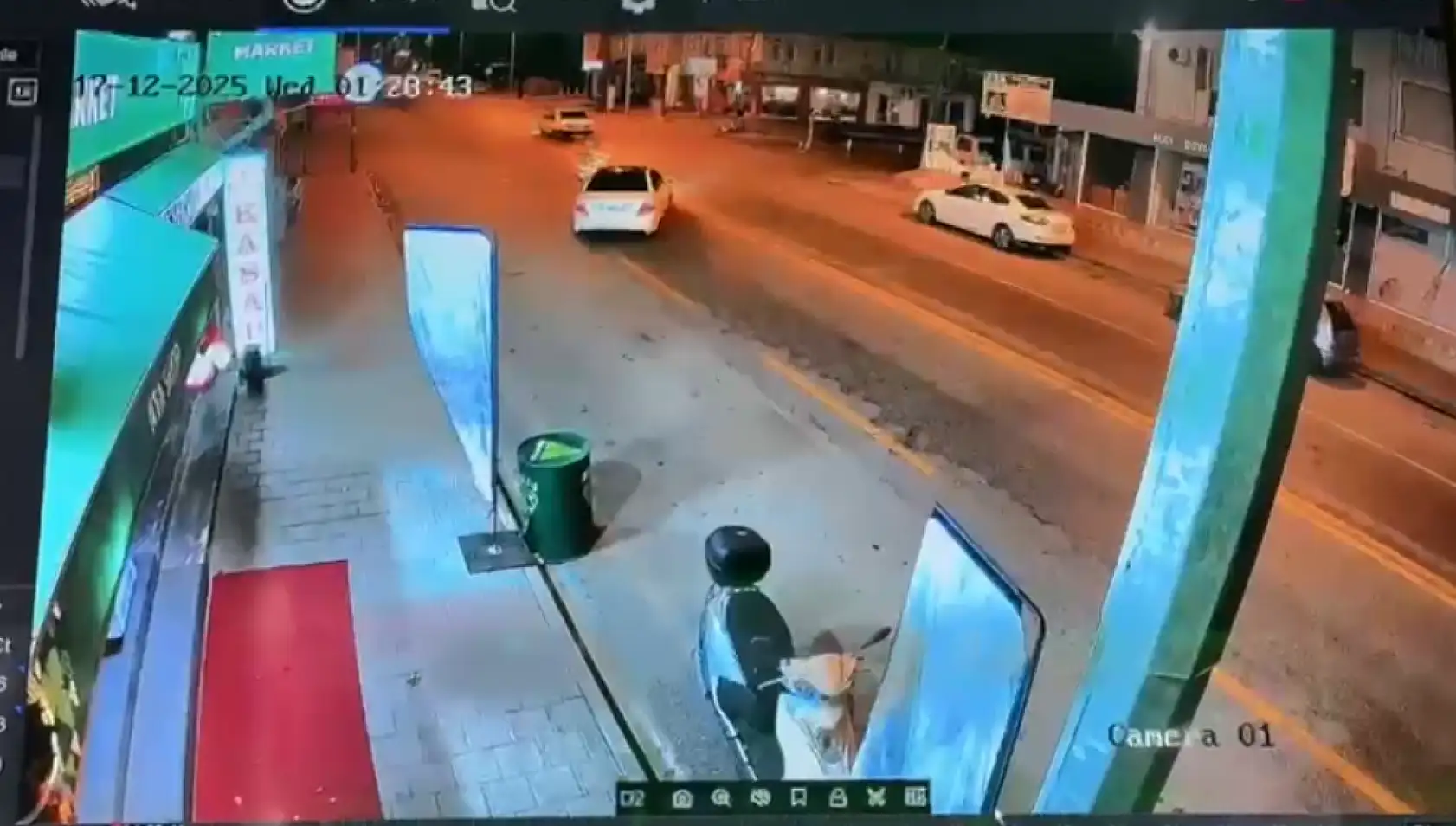 Fethiye'de feci kazada yaralı motosikletlinin kolunda 2 kırık ve bacağına 35 dikiş atıldı