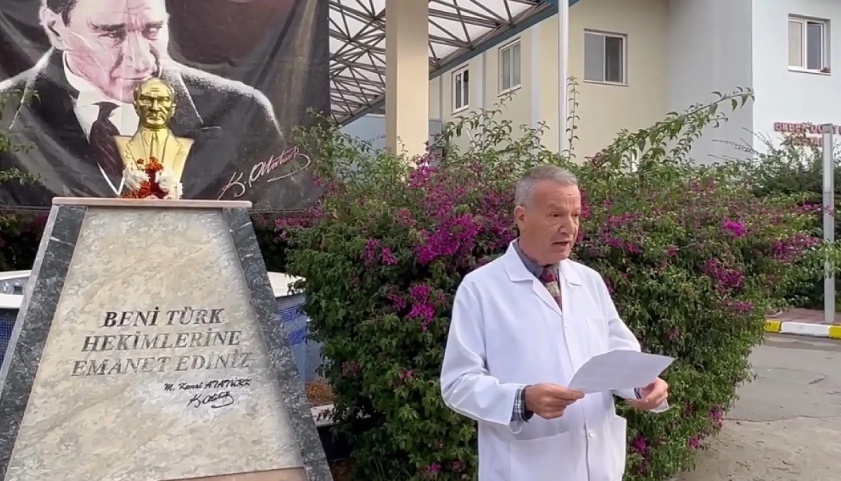 Fethiye Devlet Hastanesi'nde anlamlı anma töreni