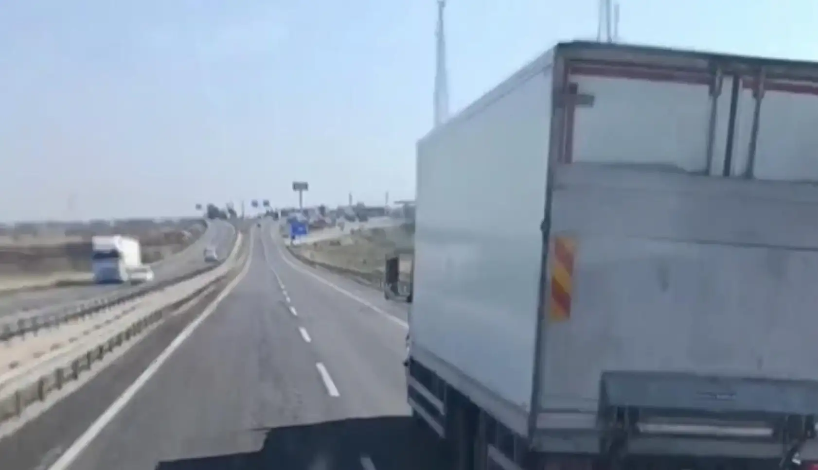 Kaza yapmasın diye kamyoneti kilometrelerce takip eden sürücü konuştu