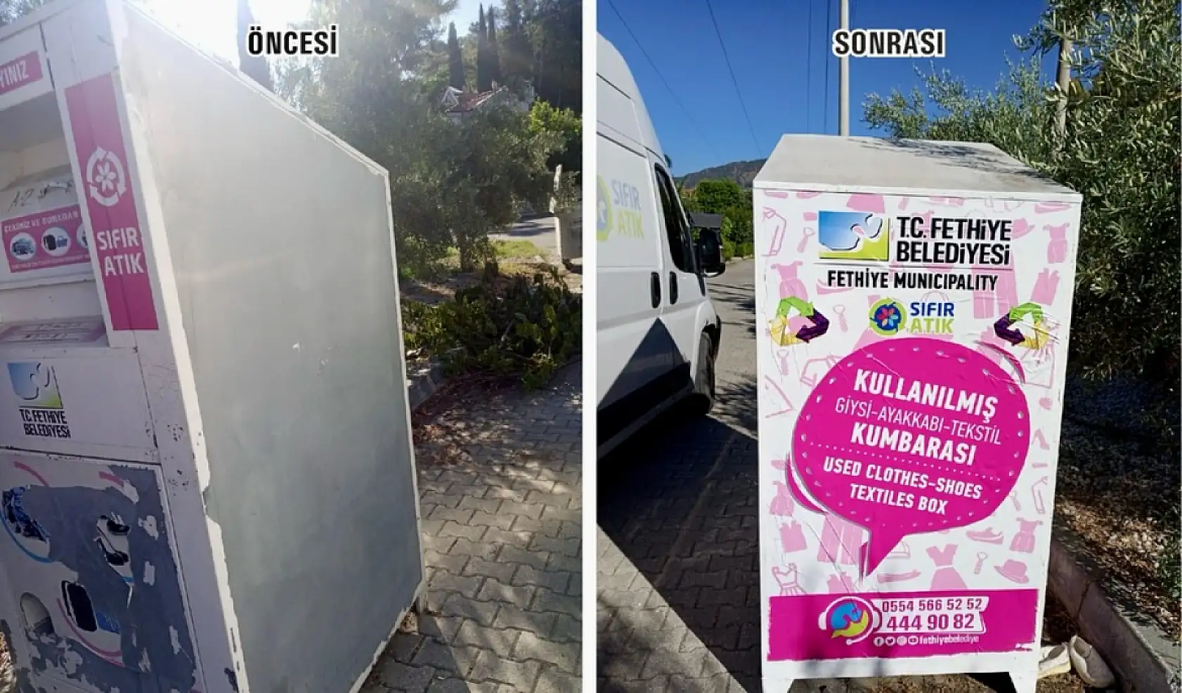 Fethiye Belediyesi, tekstil ürünlerini geri dönüşüme kazandırmaya devam ediyor