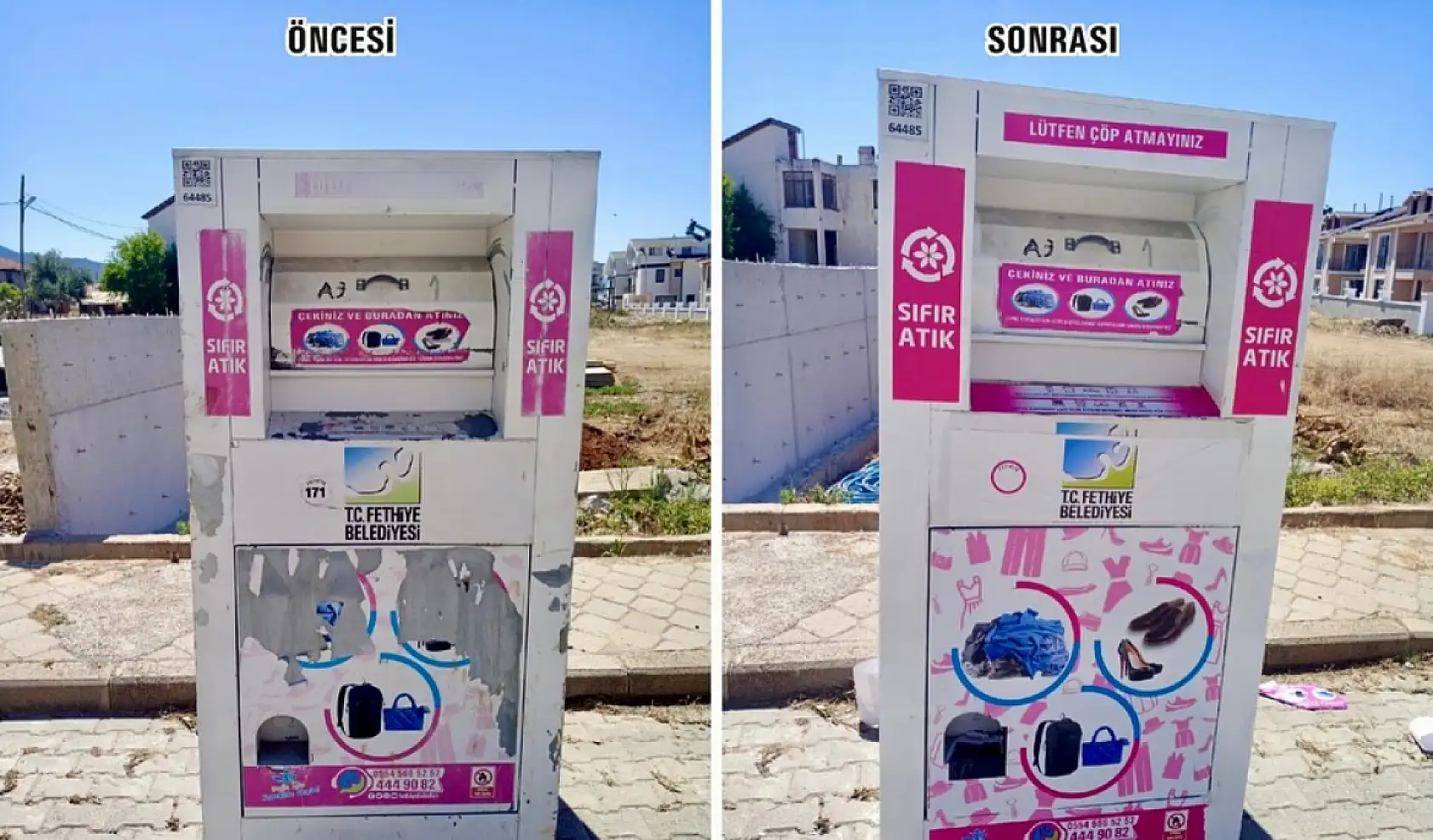 Fethiye Belediyesi, tekstil ürünlerini geri dönüşüme kazandırmaya devam ediyor