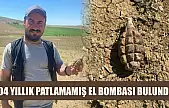 104 yıllık patlamamış el bombası bulundu