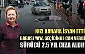 Babası yaya geçidinde can verdi, sürücü 2.5 yıl ceza aldı! Kızı karara isyan etti