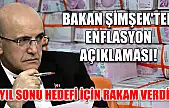 Bakan Şimşek'ten enflasyon açıklaması! Yıl sonu hedefi için rakam verdi