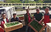 Datça'da 46 üreticiye 79 bin sebze fidesi dağıtıldı