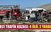 Feci trafik kazası: 4 ölü, 2 yaralı