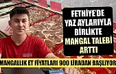 Fethiye'de yaz aylarıyla birlikte mangal talebi arttı