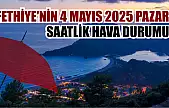 Fethiye'nin 4 Mayıs 2025 Pazar saatlik hava durumu