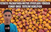 Fethiye Pazarı'nda meyve fiyatları yüksek, esnaf okul tatilini bekliyor