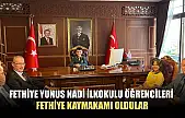 Fethiye Yunus Nadi İlkokulu öğrencileri Fethiye Kaymakamı oldular