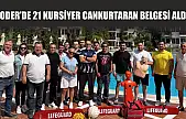 FODER'de 21 kursiyer cankurtaran belgesi aldı