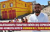 Galatasaraylı taraftar evinin dış cephesini sarı-kırmızıya boyatıp, Osimhen ve 5. yıldızı ekledi
