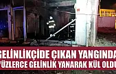 Gelinlikçide çıkan yangında yüzlerce gelinlik yanarak kül oldu