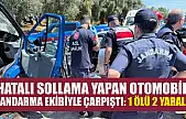 Hatalı sollama yapan otomobil jandarma ekibiyle çarpıştı: 1 ölü 2 yaralı