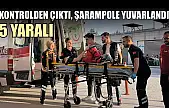 Kontrolden çıktı, şarampole yuvarlandı: 5 yaralı